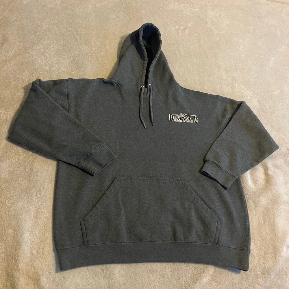 Deadwood South Dakota Homspun Deez Nuts 5 Cent Bag Novelty Graphic Hoodie‎ Gym